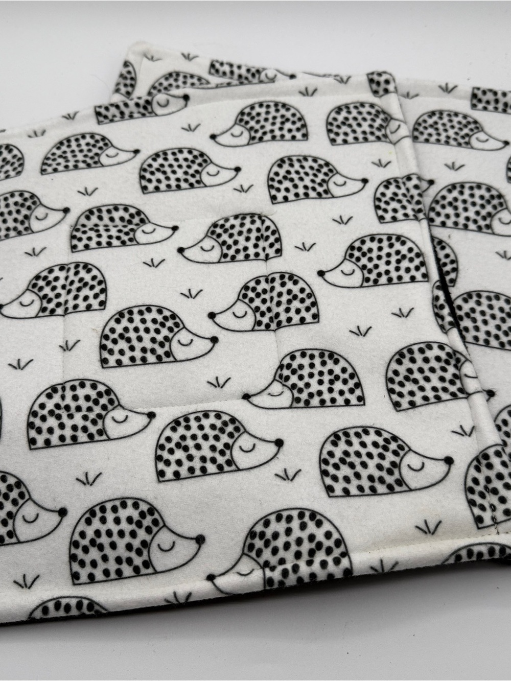 Guinea Pig P Piddle Pads Reversible Fleece 12” Pair Lot 2 Hedghog
